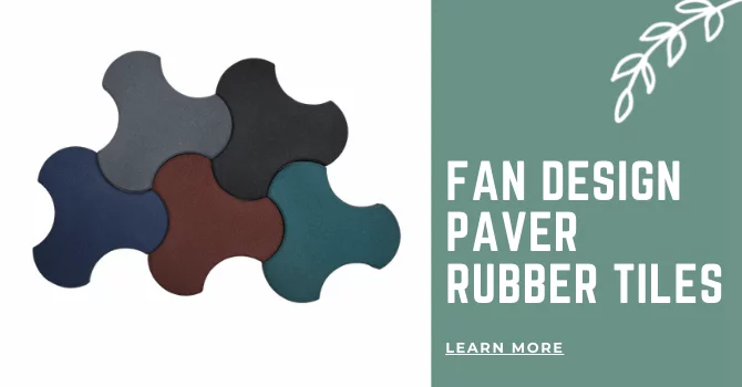 Fan Design Paver Rubber Tiles