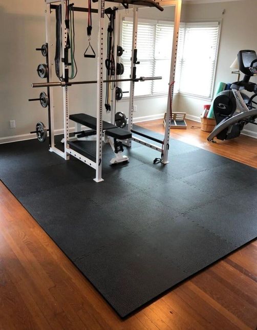 Rubber Tiles in Home Gym